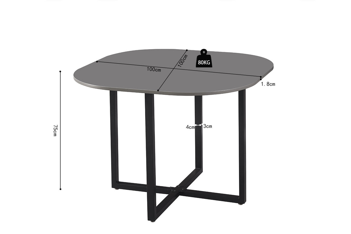 EVA – Ensemble table gris