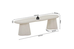 FARO – Meuble TV organique effet ciment – 160 cm