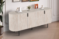 LAGOS – Bahut de salon effet brun foncé – 200 cm