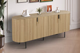 LAGOS – Bahut de salon effet brun foncé – 200 cm