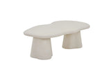 Table Basse Effet Ciment FARY Ciment Beige - 130 cm