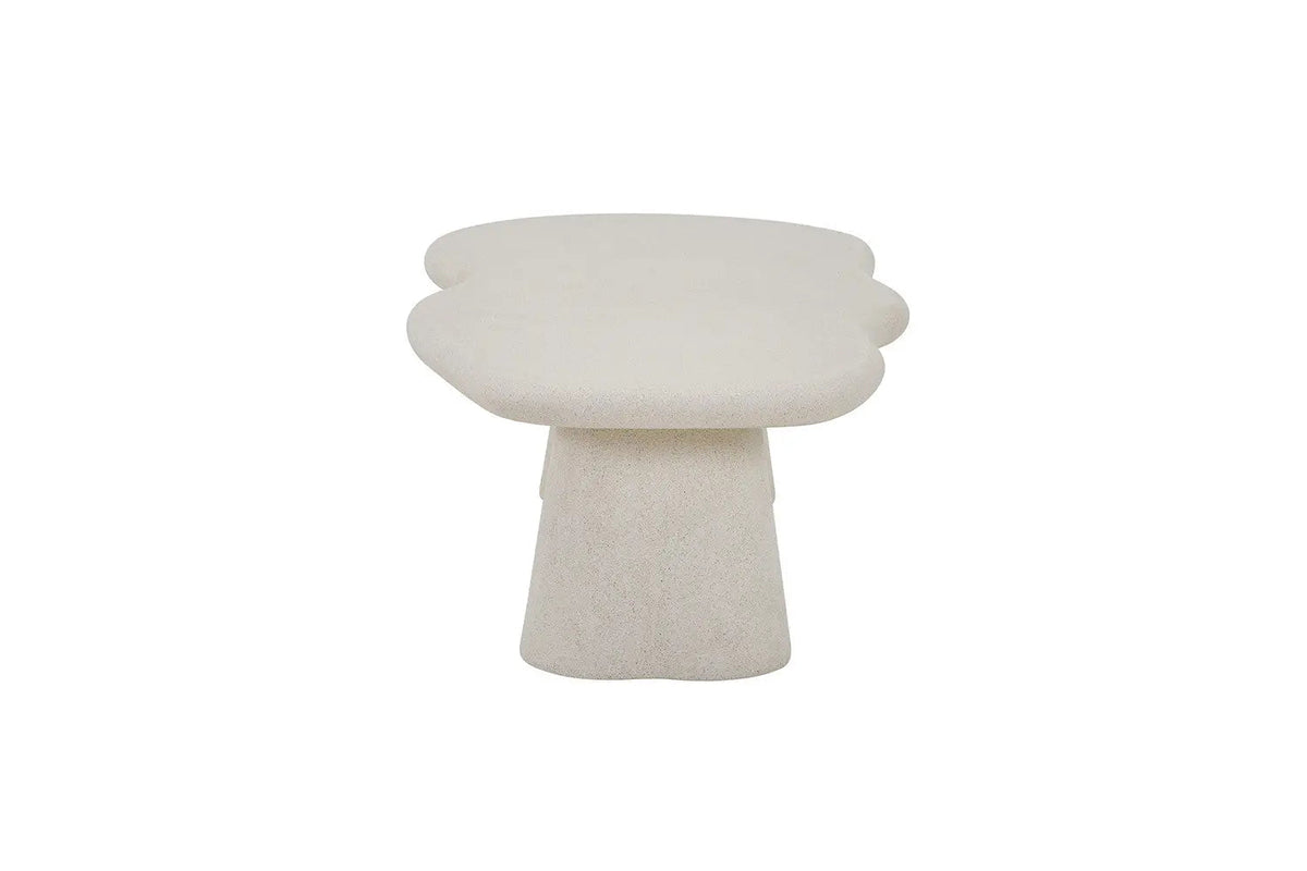 Table Basse Effet Ciment FARY Ciment Beige - 130 cm