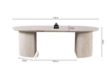 Table Basse Ovale LYANE - 120 cm