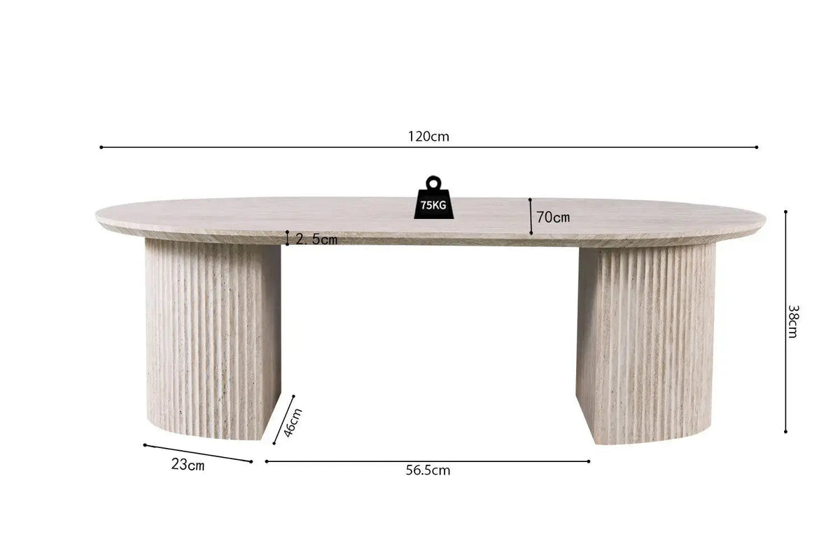 Table Basse Ovale LYANE - 120 cm