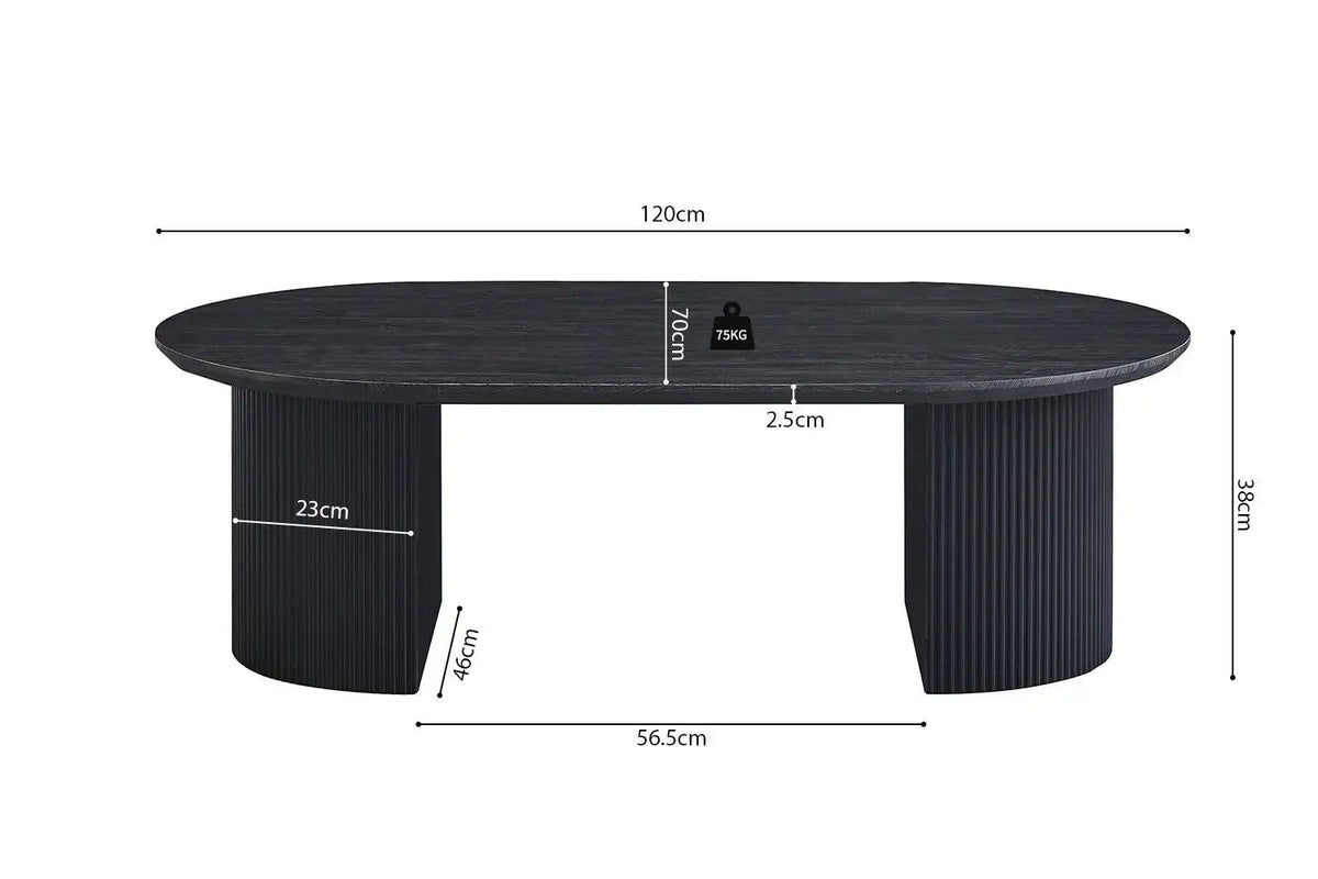 Table Basse Ovale LYANE - 120 cm