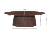 Table Basse Ovale MAYGA en Manguier - 120 cm