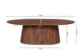 Table Basse Ovale MAYGA en Manguier - 120 cm