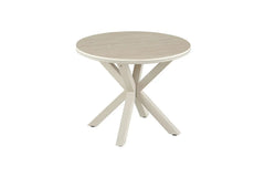 Table Basse Ronde NOAH en Pierre Frittée Beige - Ø 60 cm
