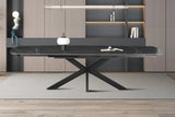 Table Extensible ARYA Ovale Danoise en Pierre - de 160 à 240 cm
