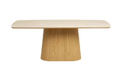 Table Rectangulaire de Salle à Manger Plateau en Céramique NOLI - 90x200 cm
