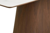 Table Rectangulaire de Salle à Manger Plateau en Céramique NOLI - 90x200 cm