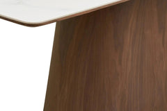 Table Rectangulaire de Salle à Manger Plateau en Céramique NOLI - 90x200 cm