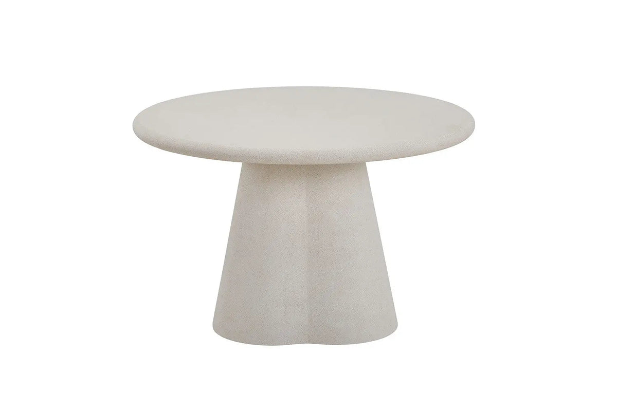 Table Ronde Effet Ciment FARY pour salle à manger - 120 cm