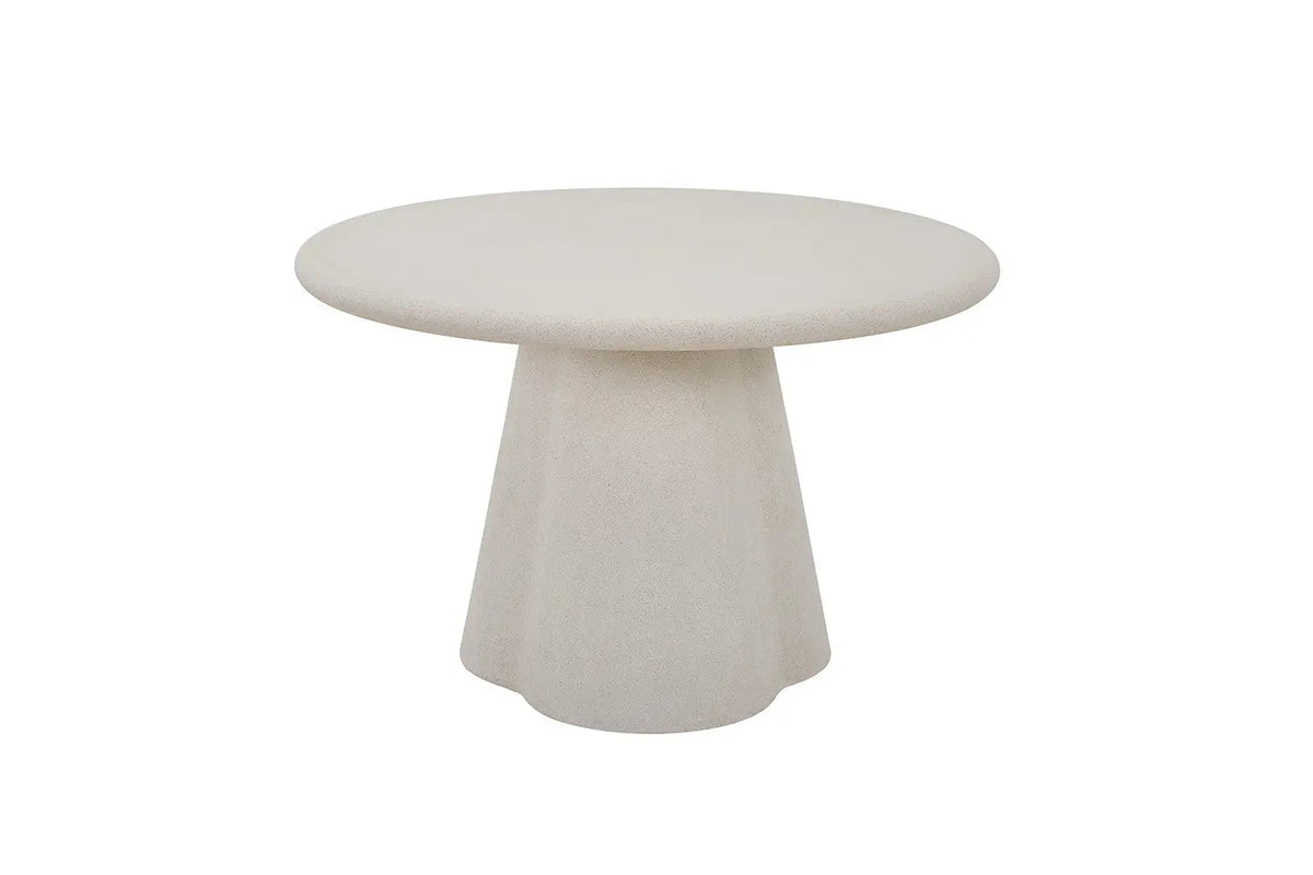Table Ronde Effet Ciment FARY pour salle à manger - 120 cm