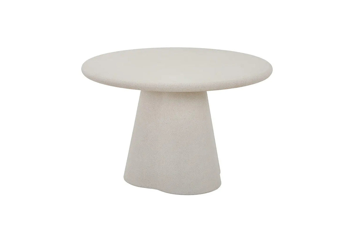 Table Ronde Effet Ciment FARY pour salle à manger - 120 cm