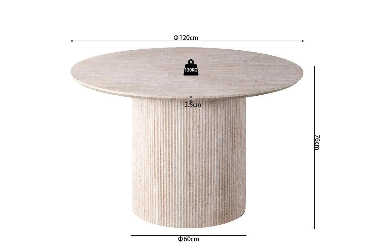 Table à Manger Ronde LYANE - 120 cm