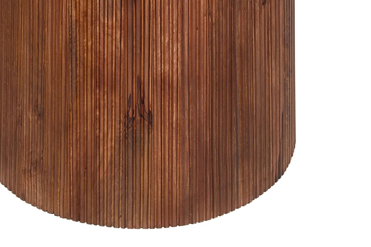 Table à Manger Ronde MAYGA en Manguier - 130 cm