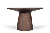 Table à manger Ronde TOMI en Bois de Manguier - 130 cm