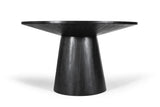 Table à manger Ronde TOMI en Bois de Manguier - 130 cm