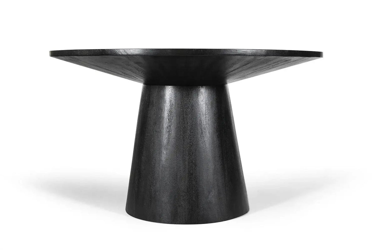 Table à manger Ronde TOMI en Bois de Manguier - 130 cm
