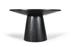 Table à manger Ronde TOMI en Bois de Manguier - 130 cm