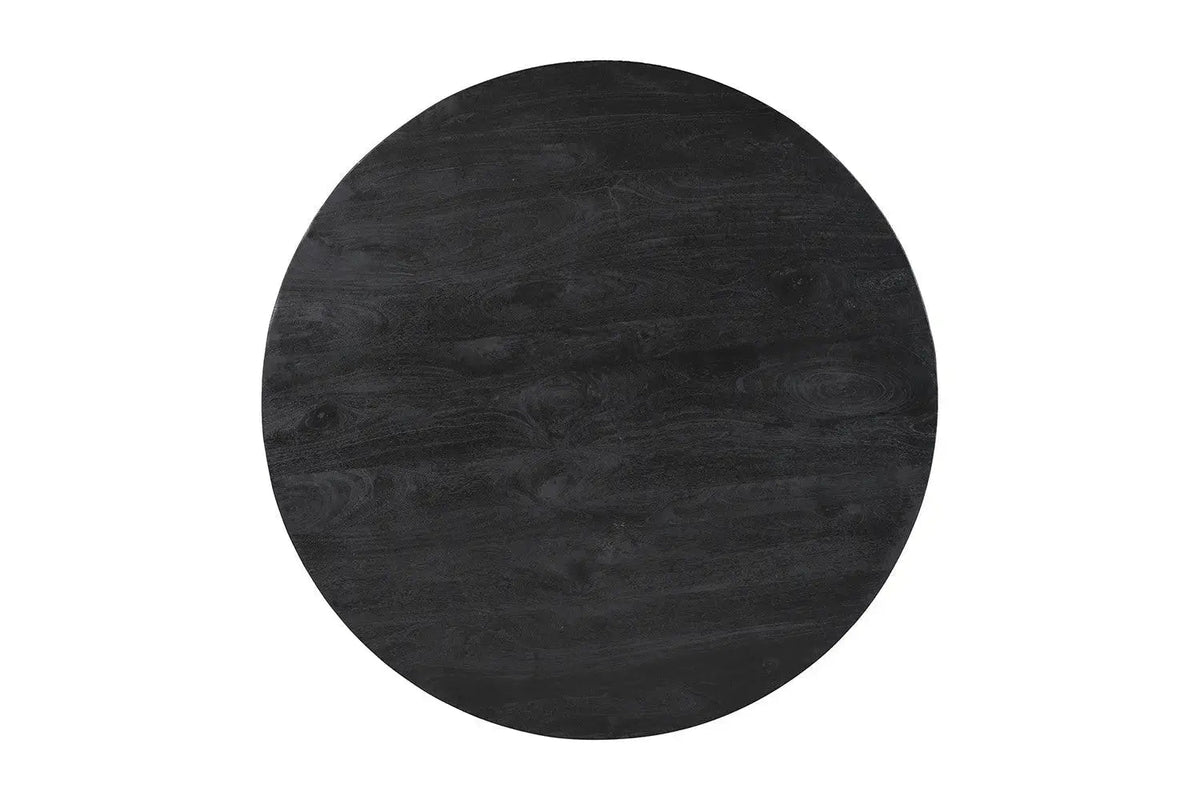 Table à manger Ronde TOMI en Bois de Manguier - 130 cm