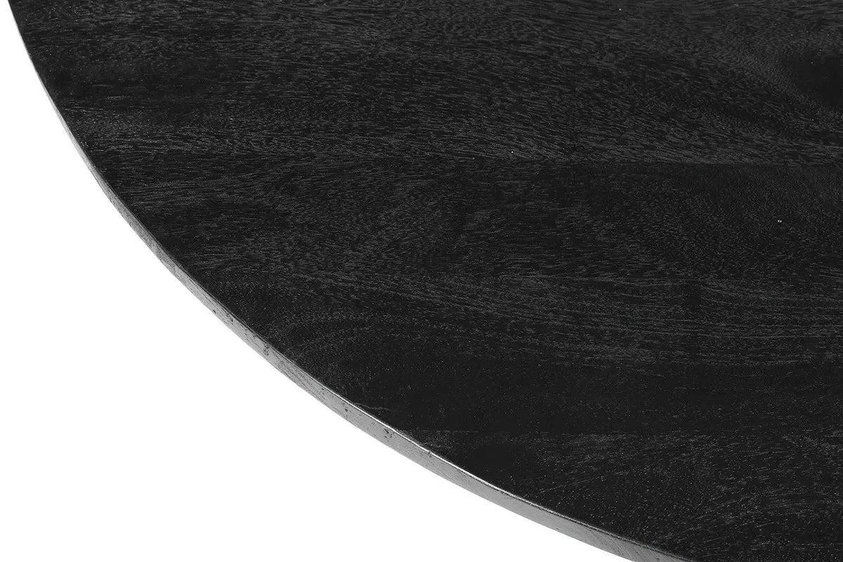 Table à manger Ronde TOMI en Bois de Manguier - 130 cm