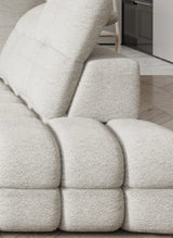 THALES L - Canapé d'angle avec assise électrique et coffre de rangement – 302 x 220 cm
