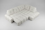 THALES L - Canapé d'angle avec assise électrique et coffre de rangement – 302 x 220 cm