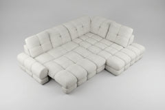 THALES L - Canapé d'angle avec assise électrique et coffre de rangement – 302 x 220 cm