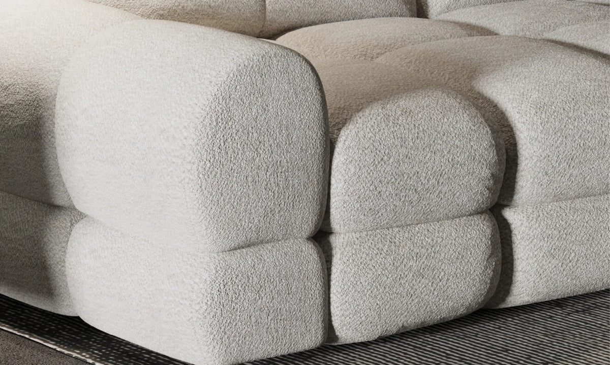 THALES S – Canapé d'angle avec assise électrique et coffre de rangement – 283 x 172 cm