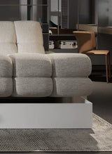 THALES S – Canapé d'angle avec assise électrique et coffre de rangement – 283 x 172 cm