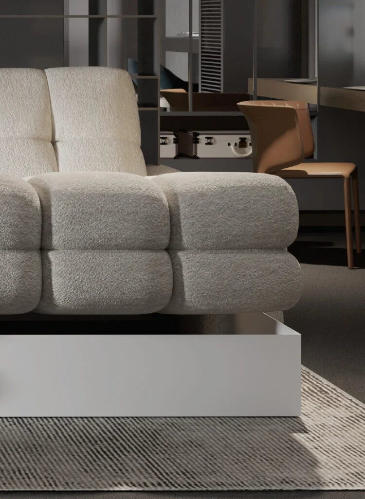 THALES S – Canapé d'angle avec assise électrique et coffre de rangement – 283 x 172 cm