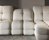 THALES S – Canapé d'angle avec assise électrique et coffre de rangement – 283 x 172 cm
