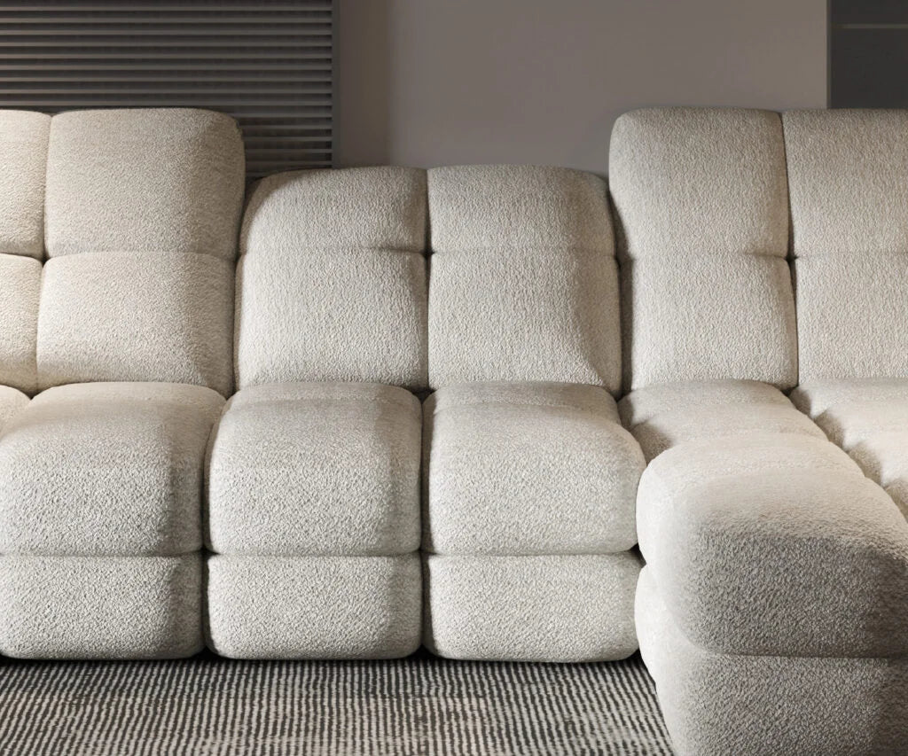 THALES S – Canapé d'angle avec assise électrique et coffre de rangement – 283 x 172 cm