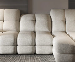 THALES S – Canapé d'angle avec assise électrique et coffre de rangement – 283 x 172 cm