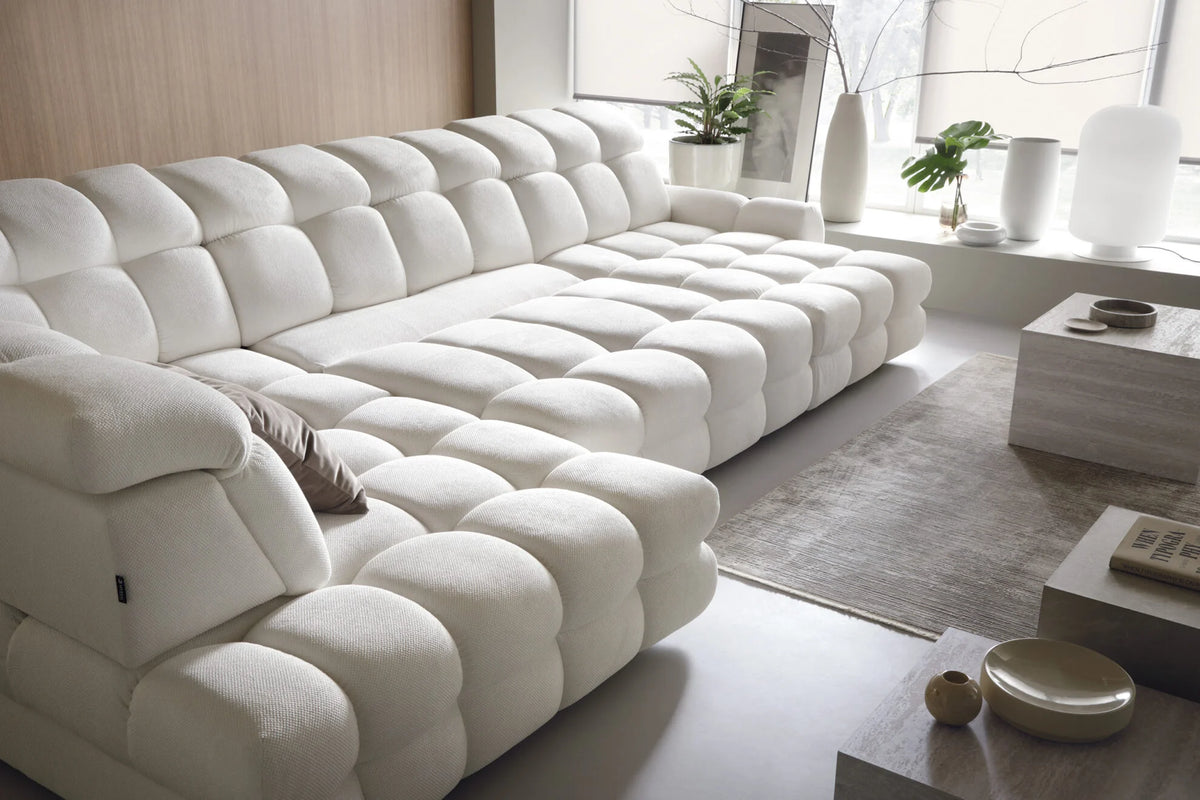 THALES XL – Assise électrique coulissante et coffre de rangement – 400 x 220cm