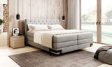 GODIN – Lit Coffre Box Spring avec Matelas Bonnell