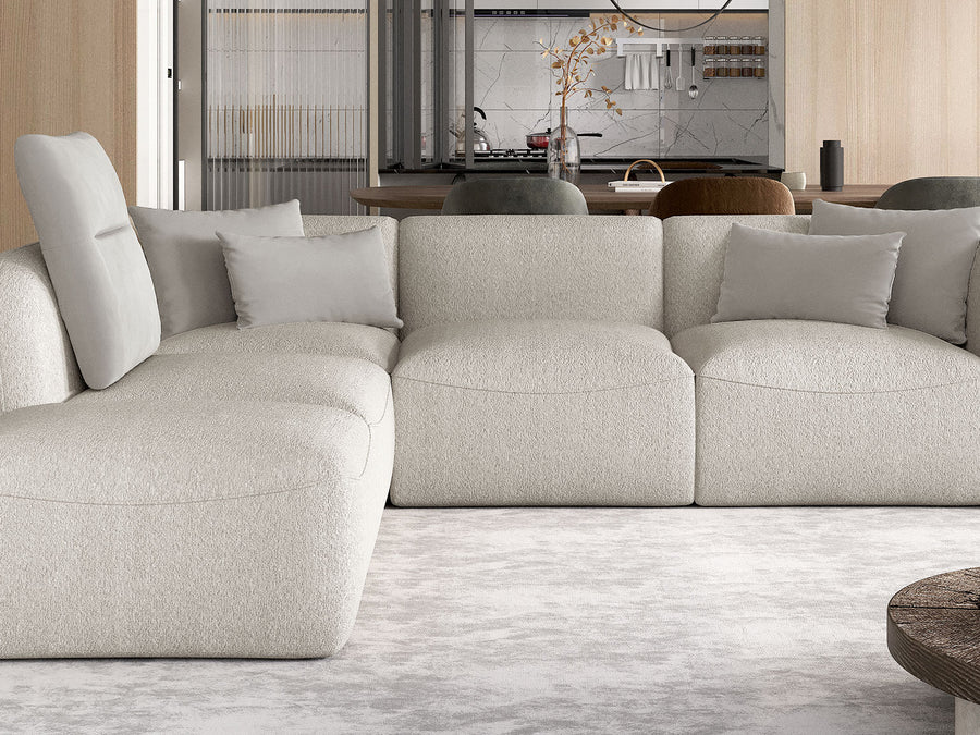 CANDELO L - Canape d'Angle - Mousse HR - 280x218xm
