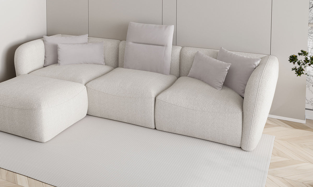 CANDELO MINI – Canapé d'angle modulable – 308 x 172cm