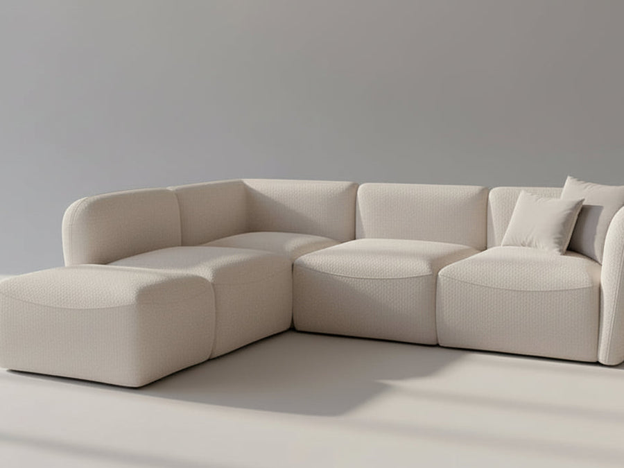 CANDELO L - Canape d'Angle - Mousse HR - 280x218xm
