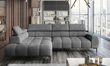 PLAZA L – Canapé d'angle avec assise électrique – 300 x 105cm