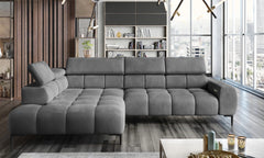 PLAZA L – Canapé d'angle avec assise électrique – 300 x 105cm