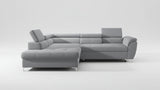TEMPO – Canapé d'angle convertible avec coffre de rangement