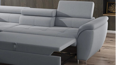TEMPO – Canapé d'angle convertible avec coffre de rangement