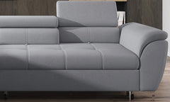 TEMPO – Canapé d'angle convertible avec coffre de rangement