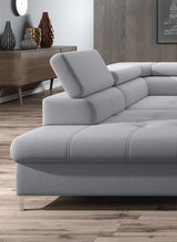 TEMPO – Canapé d'angle convertible avec coffre de rangement