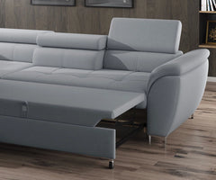 TEMPO – Canapé d'angle convertible avec coffre de rangement