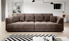 TIBERIS – Canapé droit convertible avec assise électrique – 302 x 136 cm