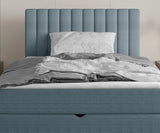 NEPO – Lit Coffre avec Tête de Lit et Surmatelas